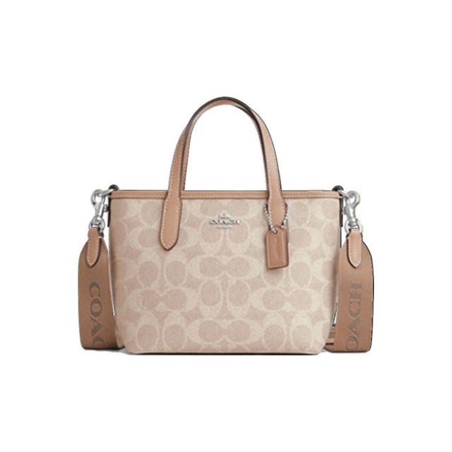 移动端、88VIP：COACH 【经典款】CITY系列老花手提单肩斜挎女包CW032 IMXAQ