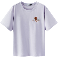  Semir/森马 吸湿速干 女士短袖T恤 粉紫70028 2XL