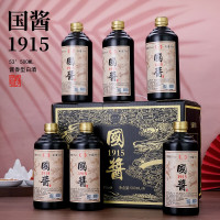 谷小年 53度酱香型白酒 500ml*6瓶 