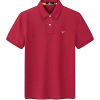 七匹狼【黄宗泽同款】【凉风POLO衫】短袖t恤男凉感抗菌夏季男士T恤上衣 402(大红)1D1E30606666 XL 175/92A