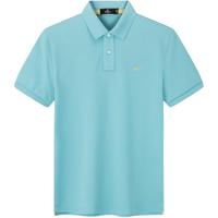 七匹狼【黄宗泽同款】【凉风POLO衫】短袖t恤男凉感抗菌夏季男士T恤上衣 212(粉绿)1D1E30606666 XL 175/92A