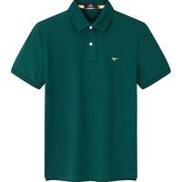 七匹狼【黄宗泽同款】【凉风POLO衫】短袖t恤男凉感抗菌夏季男士T恤上衣 201(墨绿)1D1E30606666 L 170/88A