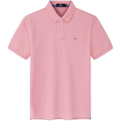 七匹狼 1D1E30606666 凉感抗菌 POLO衫 菲红 4XL