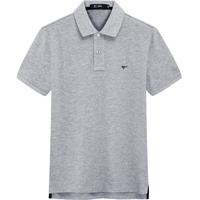 七匹狼【黄宗泽同款】【凉风POLO衫】短袖t恤男凉感抗菌夏季男士T恤上衣 005(浅灰)1D1D30606666 4XL 190/104A