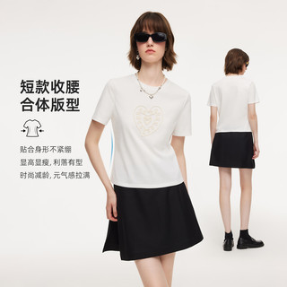  GLORIA/歌莉娅 盘带绣 女士针织短袖