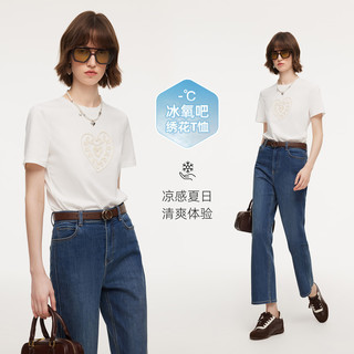  GLORIA/歌莉娅 盘带绣 女士针织短袖