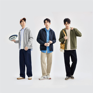  GIORDANO/佐丹奴 纯棉 男士连帽卫衣开衫