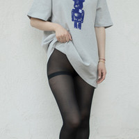 iosn 2件黑色50D天鹅绒JK腿环加深霞沢美游COS一线裆白色连裤袜子