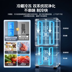 Leader 海尔出品统帅懒人500制冰立得双系统超薄零嵌法式电冰箱