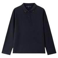 GIORDANO/佐丹奴 撞色领尖 男士针织长袖POLO