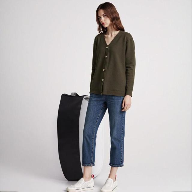 ZARA 优雅气质宽松V领高级感女式针织开衫上衣