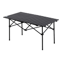  TANXIANZHE/探险者 便携 露营桌椅套装+折叠桌+露营椅 【一桌四椅】曜黑色95折叠桌五件套-赠收纳包