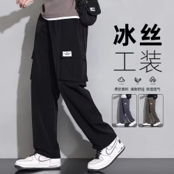 柯诗曼 2026款男冰丝垂感工装裤