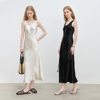 新品尝鲜：自巧 悦己小白裙 轻奢醋酸斜裁气质连衣裙 2026新款