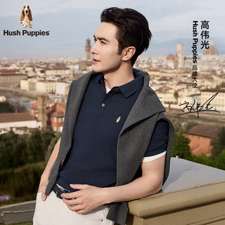  Hush Puppies/暇步士 凉感冰皮 男士短袖polo衫