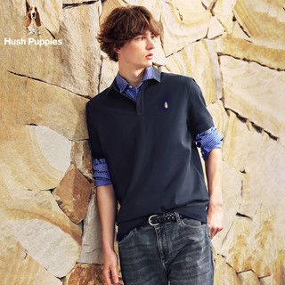  Hush Puppies/暇步士 凉感冰皮 男士短袖polo衫