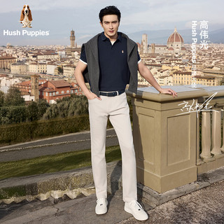  Hush Puppies/暇步士 凉感冰皮 男士短袖polo衫