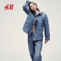  H&M 女士牛仔衬衫式外套