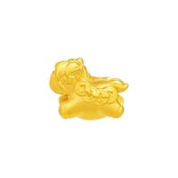 老庙黄金 足金马挂坠