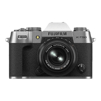  FUJIFILM/富士 高清4K Vlog视频摄影 微单相机+XF50mm大光圈镜头+256G高速内存卡 XT50 银+XF50mm大光圈镜头