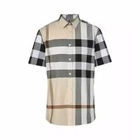  BURBERRY/博柏利 复古经典大格纹 男士衬衫