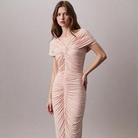 GIORGIO ARMANI 法式性感 女士百褶紧身露肩短款连衣裙