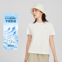 斯凯奇 春夏季快干衣运动短袖女骑行健身瑜伽服女