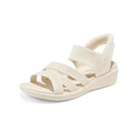 斯凯奇 春夏女凉鞋一脚蹬懒人凉鞋休闲运动凉鞋