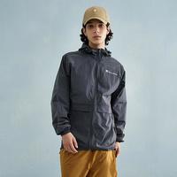 Champion 春夏男女同款轻薄夹克连帽外套拉链开衫户外休闲