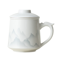  ZARVYRELAXED/宅轻松 茶水分离 陶瓷茶杯 茶水分离过滤泡茶茶具 带盖泡茶公道杯