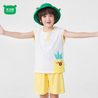  MUMUWU/木木屋 吸湿透气 儿童运动背心套装