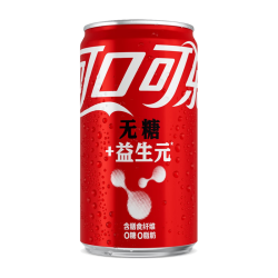 可口可乐 零糖零卡零脂 益生元气泡水 200ml*12