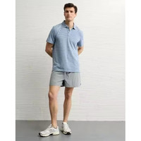 AMERICAN EAGLE 男士条纹Polo衫