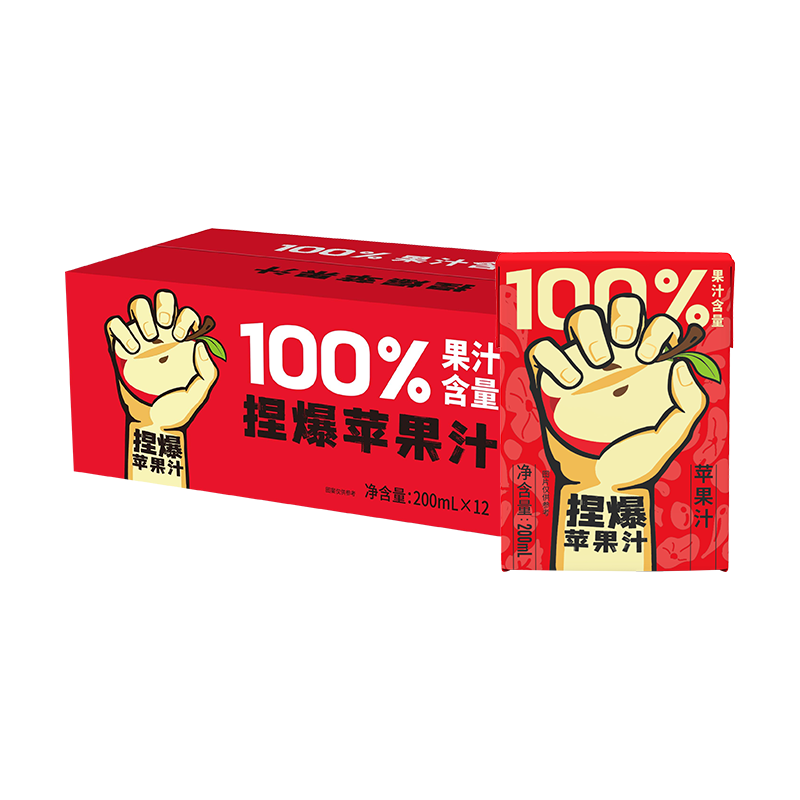  哪吒 0添加蔗糖 儿童苹果汁