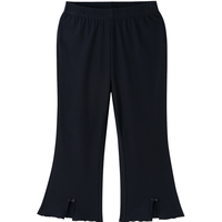  Annil/安奈儿 高弹微喇 女童七分打底裤 黑色 110