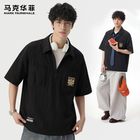  MARK FAIRWHALE/马克华菲 透气冲孔拼接设计 男士POLO衫
