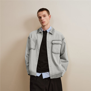  GIORDANO/佐丹奴 不对称口袋 男士牛仔夹克