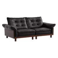  CHEERS/芝华仕 半青皮 真皮实木沙发 夜阑黑-半青皮-2.24M