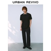  URBAN REVIVO 抽绳系带松紧腰 男士休闲裤
