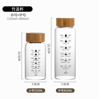  newair/维艾 便携大容量 高硼硅玻璃水杯 带盖