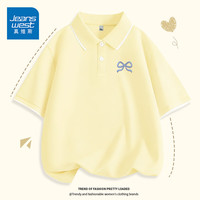 JEANSWEST/真维斯 优雅蝴蝶结 女士Polo衫