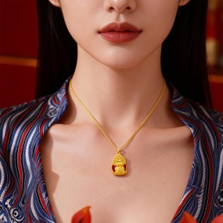 千年 八大守护神黄金吊坠 足金999 QD665801