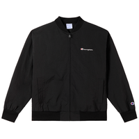 Champion 刺绣草写logo 女士夹克外套