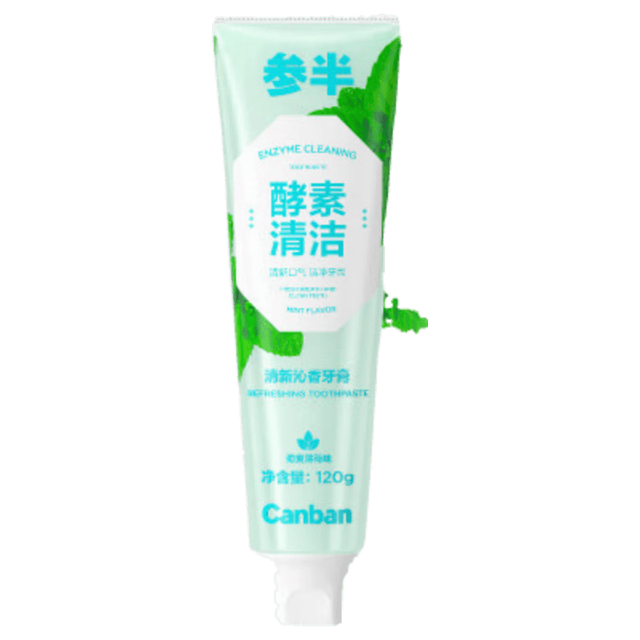 参半 美白酵素牙膏 薄荷味 120g