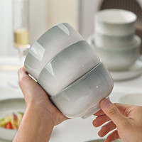 洛威 釉下彩陶瓷米饭碗2026特别好看的小碗漂亮的面碗汤碗盘子