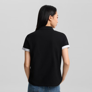 Lee 26春夏新品标准版翻领小徽标Logo女短袖polo衫