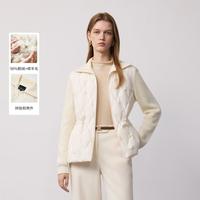 PRICH 时尚羊毛针织拼接鹅绒服冬季款收腰轻盈保暖羽绒服女