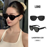 移动端：LOHO 新款 UV400防紫外线大框猫眼太阳镜
