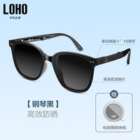 移动端：LOHO 折叠墨镜女2023高级感太阳镜偏光防晒防紫外线超轻gm眼镜