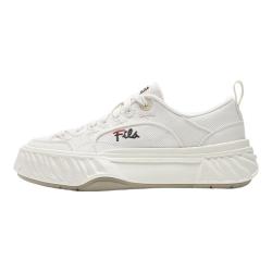 FILA 岩行帆布鞋 |FILA斐乐官方女FOSSO 1+春夏情侣透气休闲鞋小白鞋子
